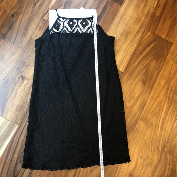 Sleeveless Classic Black Little Lace Top Sundress - Picture 5 of 11